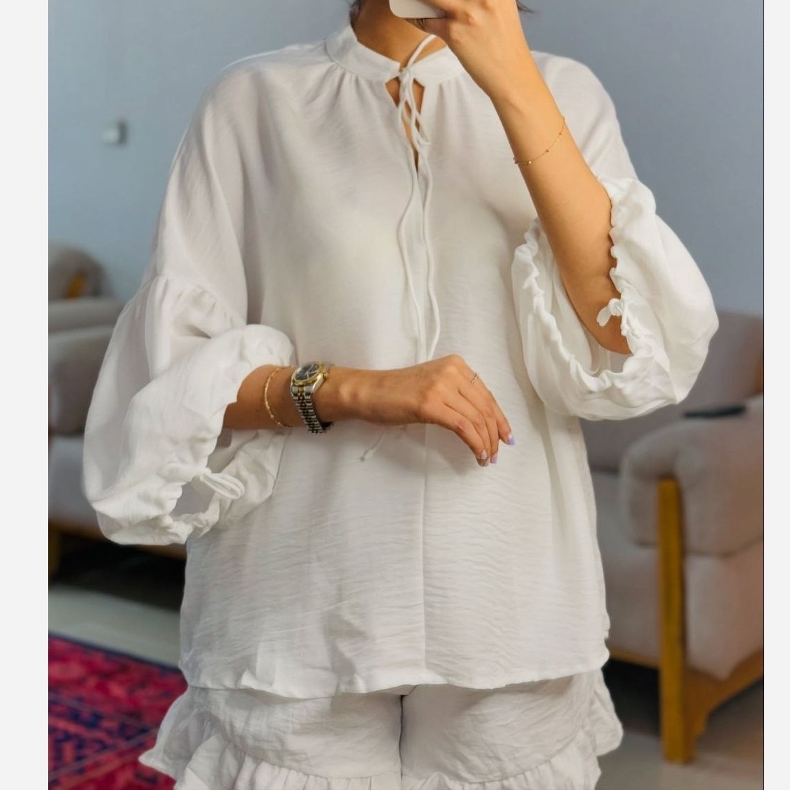 شومیز شلوارک زنانه راحتی ست وارداتی shein