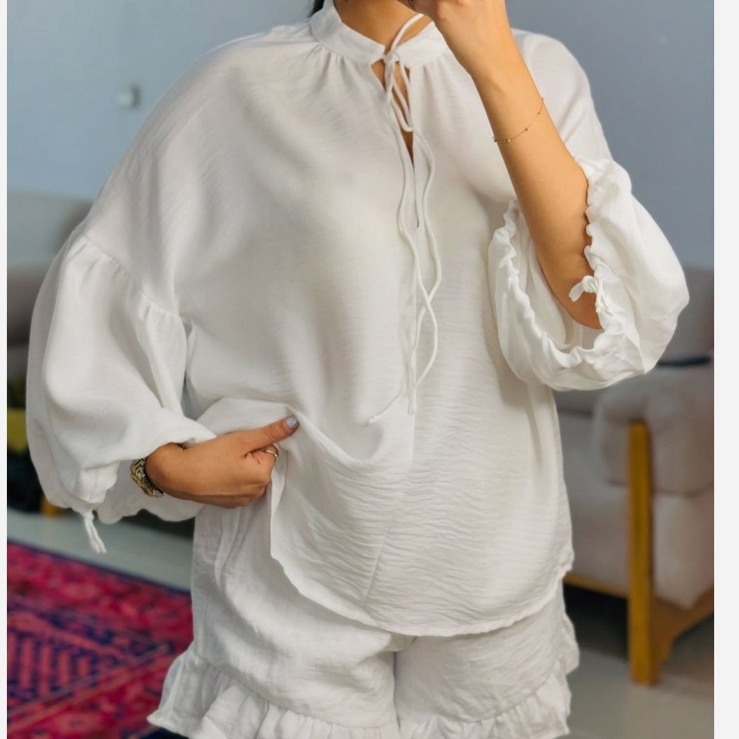 شومیز شلوارک زنانه راحتی ست وارداتی shein